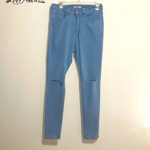 High Rise Skinny Jeans with rips